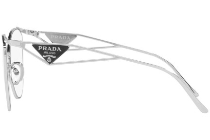 Sluneční brýle Prada PR50ZS 1BC08N Cat Eye Stříbrné