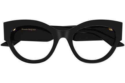 Brýle Alexander McQueen AM0435O 001 Cat Eye Černé