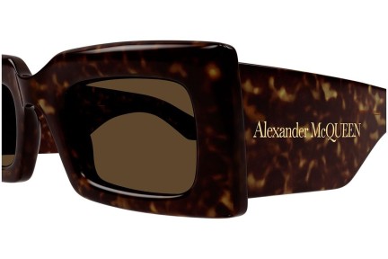 Sluneční brýle Alexander McQueen AM0433S 002 Obdélníkové Havana