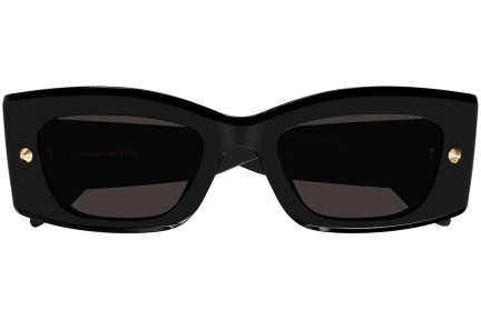 Sluneční brýle Alexander McQueen AM0426S 001 Obdélníkové Černé