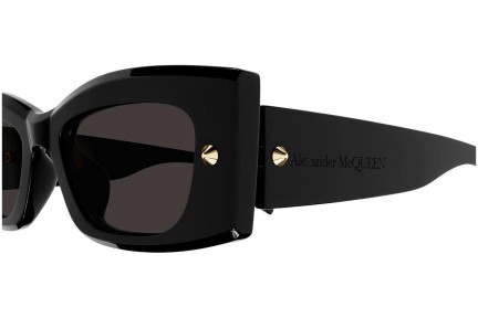 Sluneční brýle Alexander McQueen AM0426S 001 Obdélníkové Černé