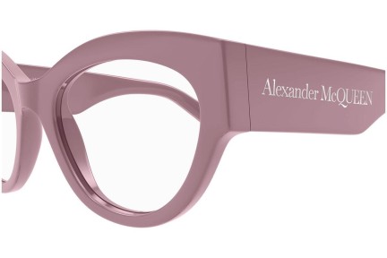 Brýle Alexander McQueen AM0435O 003 Cat Eye Růžové