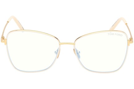 Brýle Tom Ford FT5906-B 025 Cat Eye Béžové