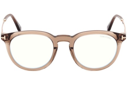 Brýle Tom Ford FT5905-B 045 Okrouhlé Hnědé