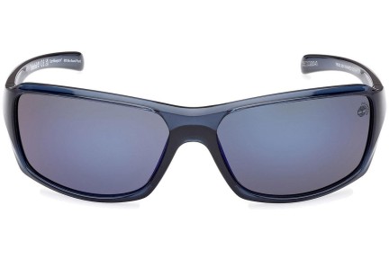 Sluneční brýle Timberland TB9332 90D Polarized Squared Modré