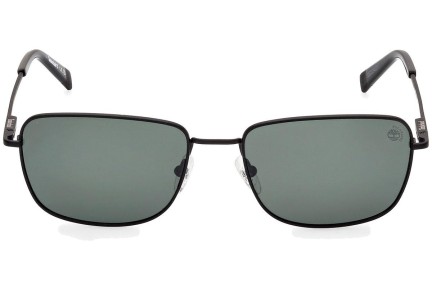 Sluneční brýle Timberland TB9338 02R Polarized Obdélníkové Černé