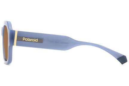 Sluneční brýle Polaroid PLD6212/S/X MVU/HE Polarized Obdélníkové Modré