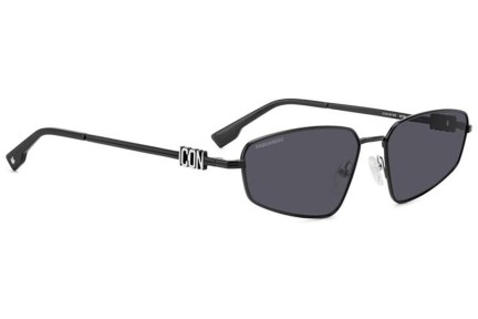 Sluneční brýle Dsquared2 ICON0015/S 807/IR Obdélníkové Černé