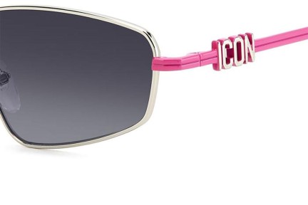 Sluneční brýle Dsquared2 ICON0015/S 3YZ/9O Obdélníkové Stříbrné