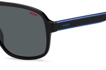 Sluneční brýle HUGO HG1296/S D51/IR Flat Top Černé