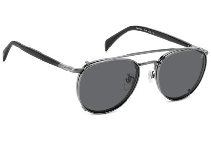 Brýle David Beckham DB1144/CS KJ1/M9 Polarized Okrouhlé Šedé