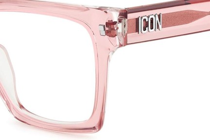 Brýle Dsquared2 ICON0019 8XO Obdélníkové Růžové