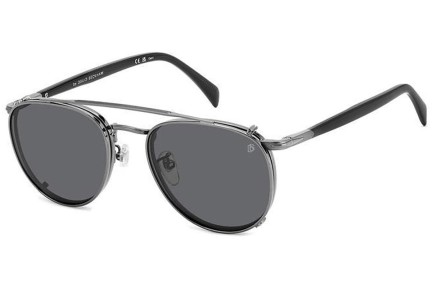 Brýle David Beckham DB1144/CS KJ1/M9 Polarized Okrouhlé Šedé