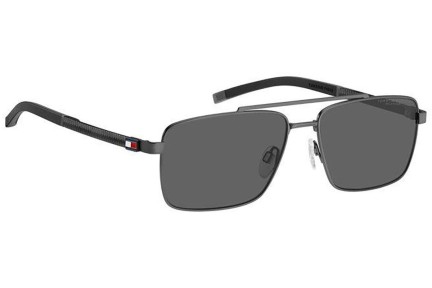 Sluneční brýle Tommy Hilfiger TH2078/S SVK/M9 Polarized Obdélníkové Šedé