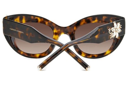 Sluneční brýle Carolina Herrera HER0215/S 086/HA Cat Eye Havana