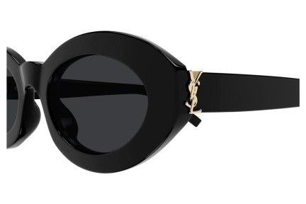 Sluneční brýle Saint Laurent SLM136 001 Okrouhlé Černé