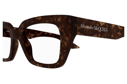 Brýle Alexander McQueen AM0453O 002 Cat Eye Havana