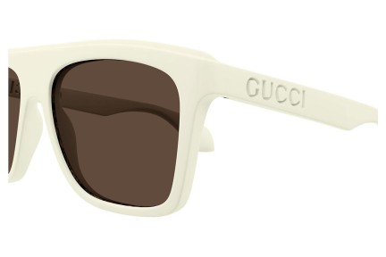 Sluneční brýle Gucci GG1570S 003 Obdélníkové Bílé