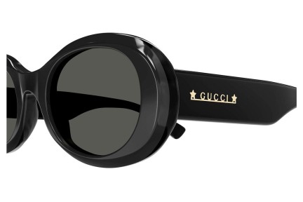 Sluneční brýle Gucci GG1587S 001 Okrouhlé Černé