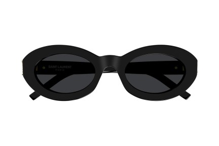 Sluneční brýle Saint Laurent SLM136 001 Okrouhlé Černé