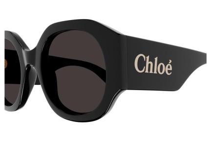 Sluneční brýle Chloe CH0234S 001 Okrouhlé Černé