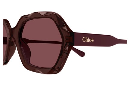 Sluneční brýle Chloe CH0227S 002 Squared Fialové