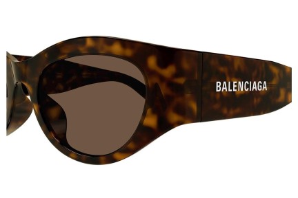 Sluneční brýle Balenciaga BB0330SK 002 Okrouhlé Havana