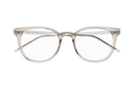 Brýle Saint Laurent SL683/F 003 Okrouhlé Béžové