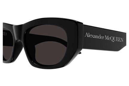 Sluneční brýle Alexander McQueen AM0450S 001 Obdélníkové Černé