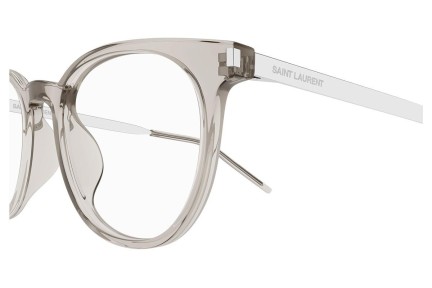 Brýle Saint Laurent SL683/F 003 Okrouhlé Béžové