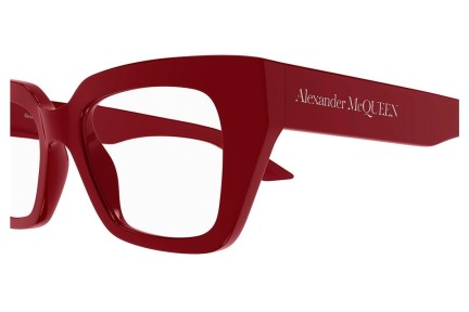 Brýle Alexander McQueen AM0453O 003 Cat Eye Červené