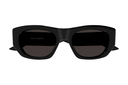 Sluneční brýle Alexander McQueen AM0450S 001 Obdélníkové Černé