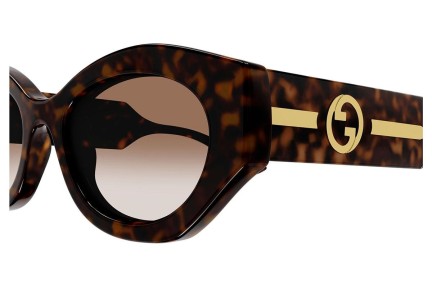 Sluneční brýle Gucci GG1553S 002 Oválné Havana