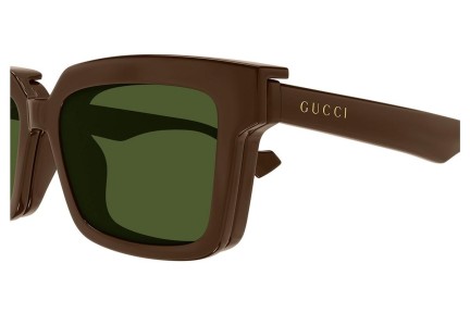 Sluneční brýle Gucci GG1543S 002 Obdélníkové Hnědé