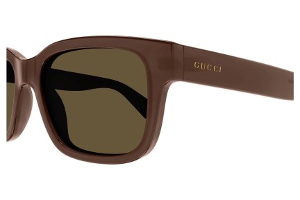 Sluneční brýle Gucci GG1583S 004 Squared Hnědé