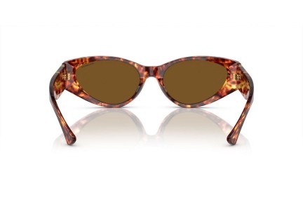 Sluneční brýle Versace VE4454 543783 Polarized Cat Eye Havana