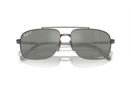 Sluneční brýle Ray-Ban Michael Titanium RB8096 165/GK Polarized Obdélníkové Šedé