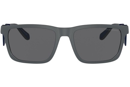 Sluneční brýle Emporio Armani EA4219 610387 Polarized Squared Šedé