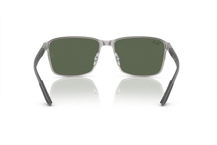 Sluneční brýle Ray-Ban RB3721 914471 Squared Stříbrné