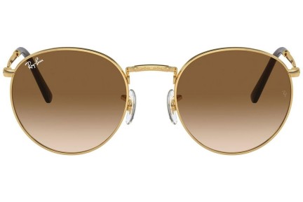 Sluneční brýle Ray-Ban New Round RB3637 001/51 Okrouhlé Zlaté