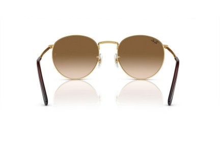 Sluneční brýle Ray-Ban New Round RB3637 001/51 Okrouhlé Zlaté