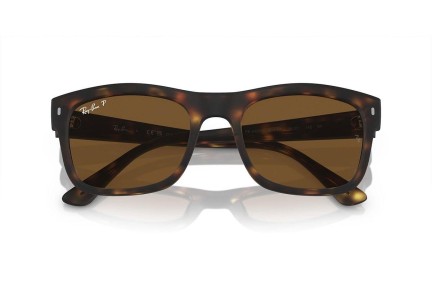 Sluneční brýle Ray-Ban RB4428 894/57 Polarized Squared Havana