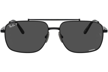 Sluneční brýle Ray-Ban Michael Titanium RB8096 9267K8 Polarized Obdélníkové Černé