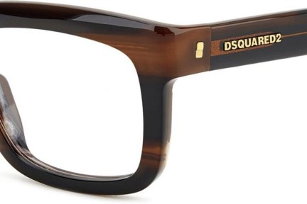 Brýle Dsquared2 D20144 EX4 Obdélníkové Hnědé