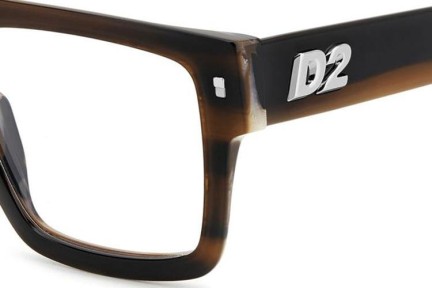 Brýle Dsquared2 D20147 EX4 Flat Top Hnědé