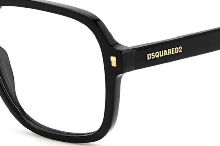 Brýle Dsquared2 D20145 807 Obdélníkové Černé