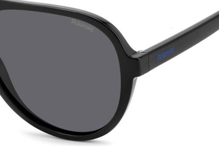 Sluneční brýle Polaroid Junior PLD8046/S/T 807/M9 Polarized Pilot Černé