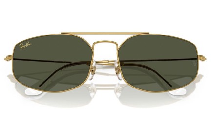 Sluneční brýle Ray-Ban RB3845 919631 Obdélníkové Zlaté