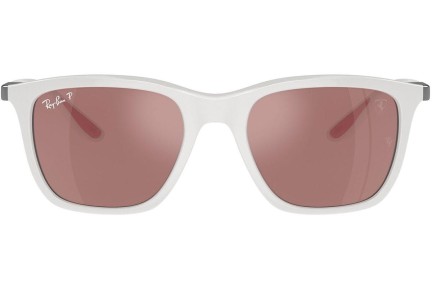 Sluneční brýle Ray-Ban RB4433M F625H2 Polarized Obdélníkové Bílé