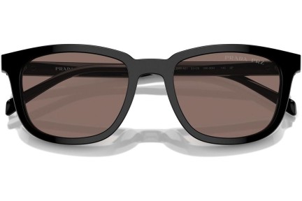 Sluneční brýle Prada PRA21S 16K30H Polarized Obdélníkové Černé